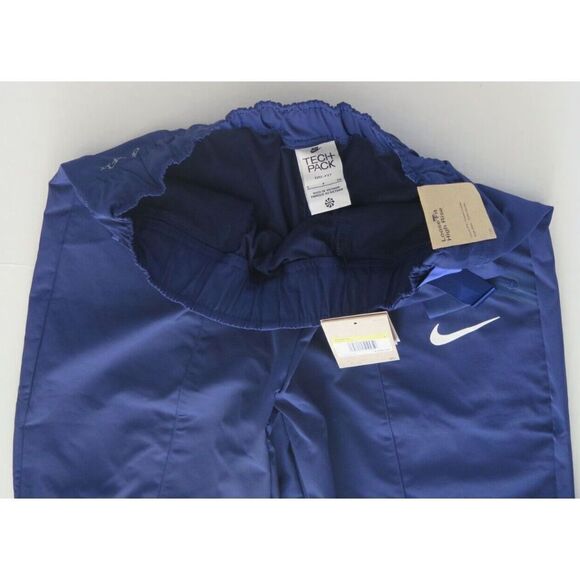 Nike DH9897 492 Women's Sz S Blue Sportswear Tech Pack Curve Woven Pants $100 - Picture 6 of 9